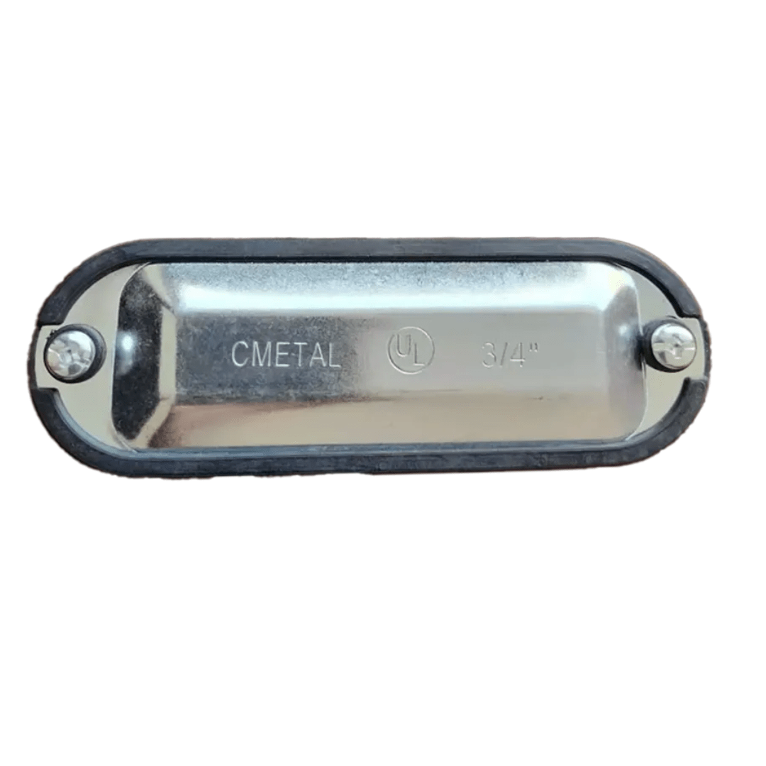 TAPA C/EMPAQUE INTEGRADO P/CAJA CONDULET FORM 5 ACERO DE 2-1/2'' 3''UL CMETAL2