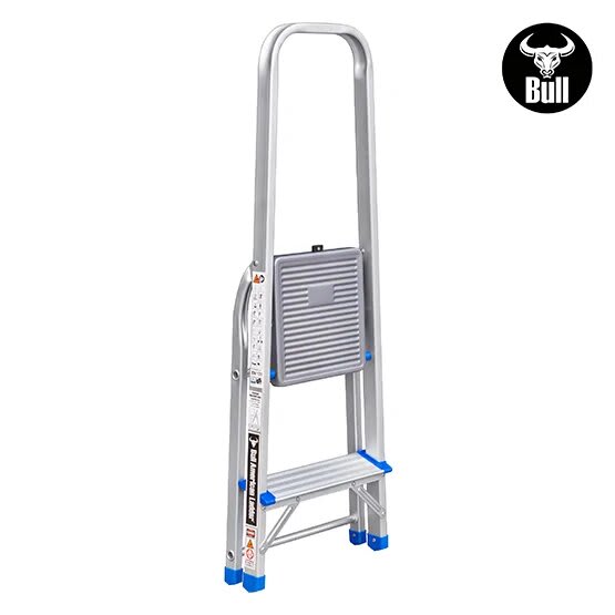 ESCALERA ALUMINIO TIPO BANQUETA ECONOMIC 2 PASOS 150KG 0.40M EAB150-2IA AMERICAN BULL2