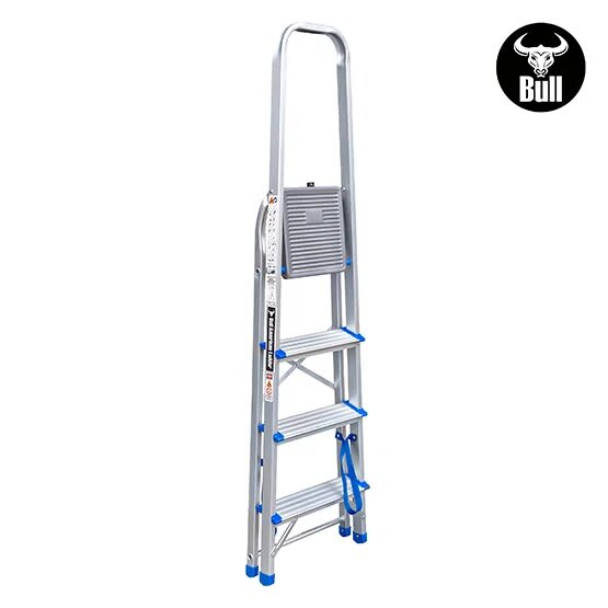 ESCALERA ALUMINIO TIPO BANQUETA ECONOMIC 4 PASOS 150KG 0.84M EAB150-4IA AMERICAN BULL2