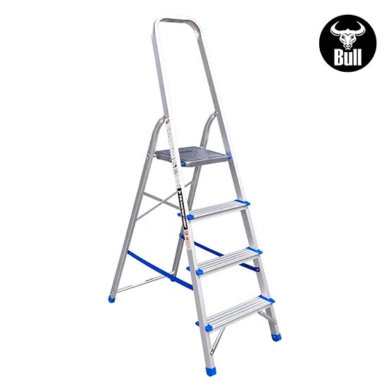 ESCALERA ALUMINIO TIPO BANQUETA ECONOMIC 4 PASOS 150KG 0.84M EAB150-4IA AMERICAN BULL3