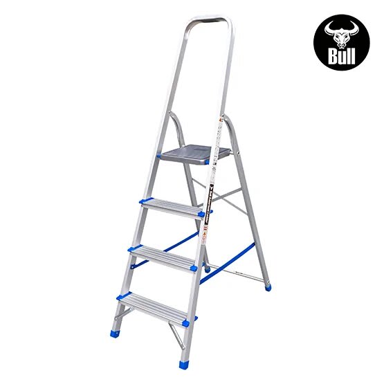 ESCALERA ALUMINIO TIPO BANQUETA ECONOMIC 4 PASOS 150KG 0.84M EAB150-4IA AMERICAN BULL4
