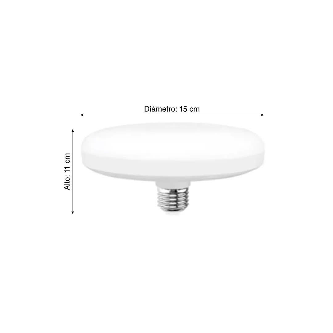 FOCO LED UFO E27 15W 15CM LUZ CALIDA LIGHTECH1