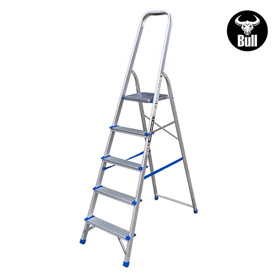 ESCALERA ALUMINIO TIPO BANQUETA ECONOMIC 5 PASOS 150KG 1.06M EAB150-5IA AMERICAN BULL4
