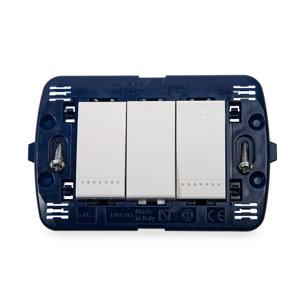 INTERRUPTOR UNIPOLAR DOBLE LIGHT BTICINO1