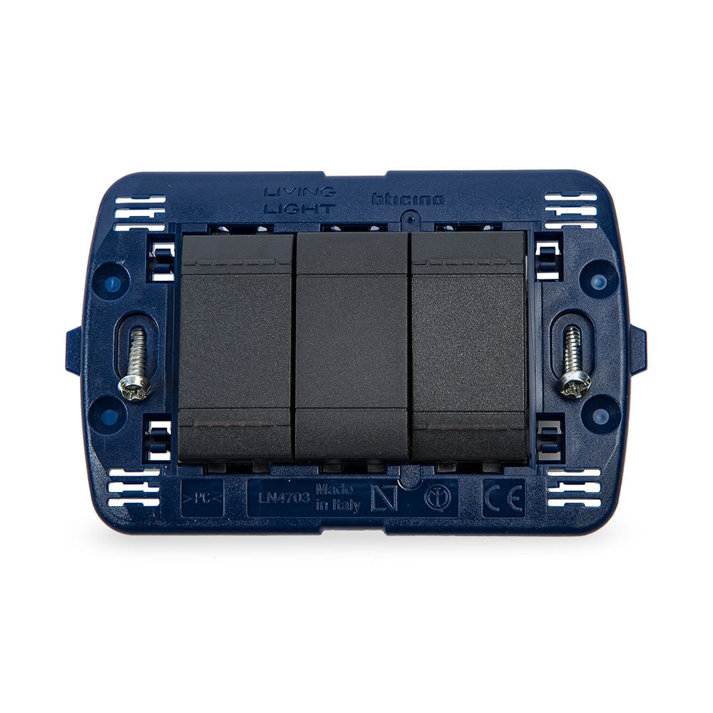 INTERRUPTOR UNIPOLAR DOBLE LIVING LIGHT BTICINO1