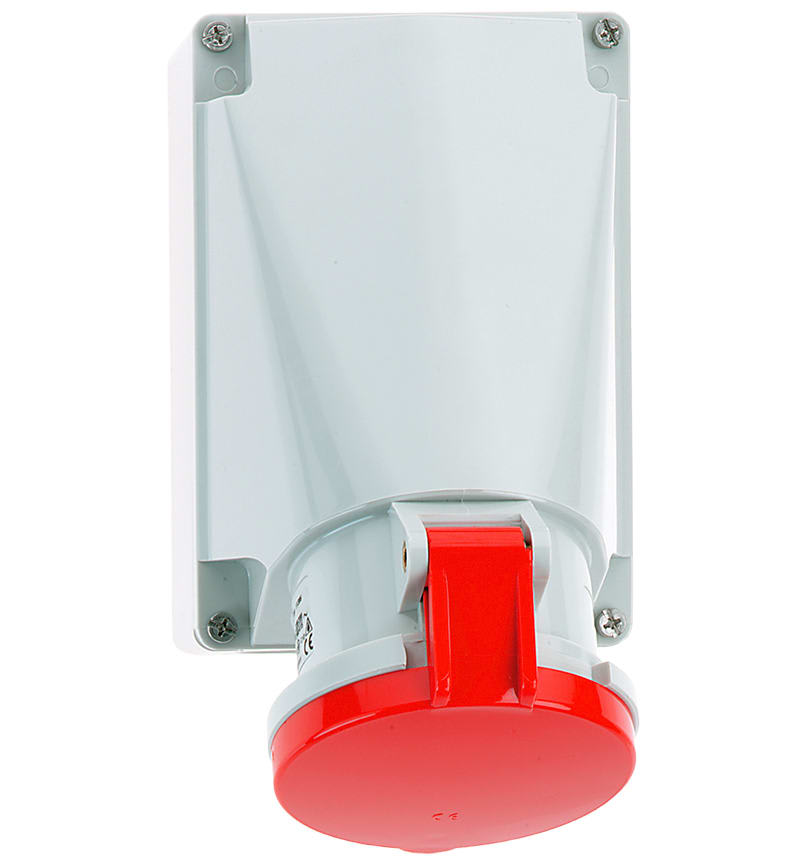 TOMA VISIBLE 63A 3P+N+T 415V ROJO 6H IP44 1124 BALS