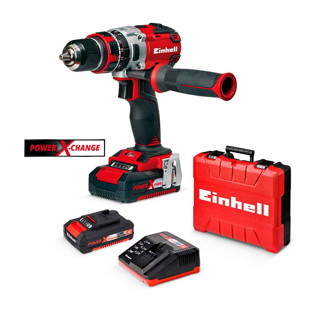 TALADRO PERCUTOR TE-CD 18 BL 2BAT 18V 1/2'' 2AH EINHELL