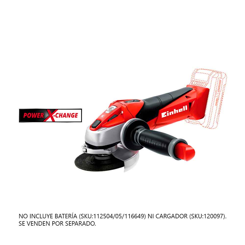 AMOLADORA TE-AG 18 LI 18V 4 1/2'' EINHELL