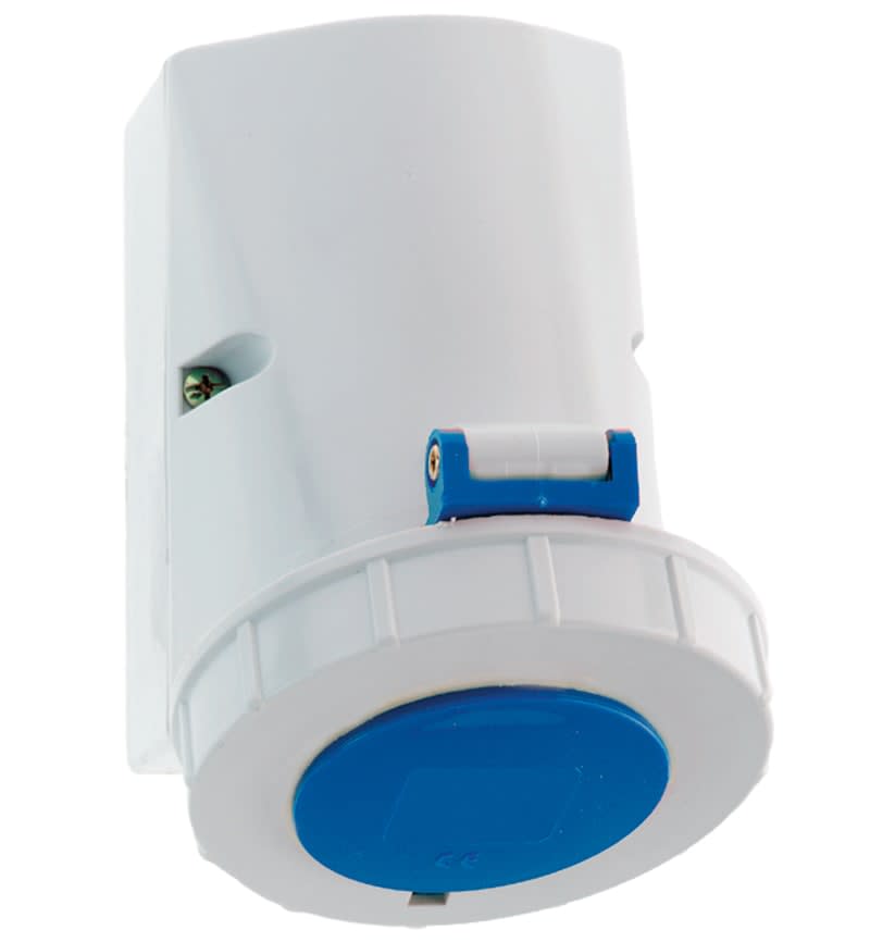 TOMA VISIBLE 16A 2P+T 250V AZUL 6H IP67 1133 BALS1