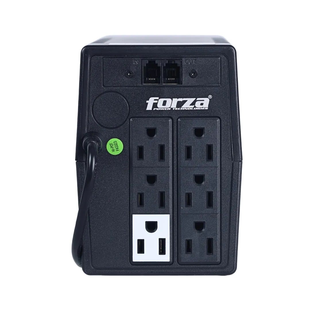 UPS 1000VA/500W NEGRO CON PROTECCION DE SOBRETENSIONES FORZA2