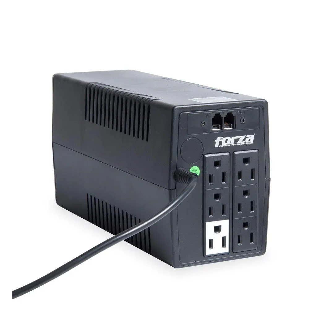 UPS 1000VA/500W NEGRO CON PROTECCION DE SOBRETENSIONES FORZA3