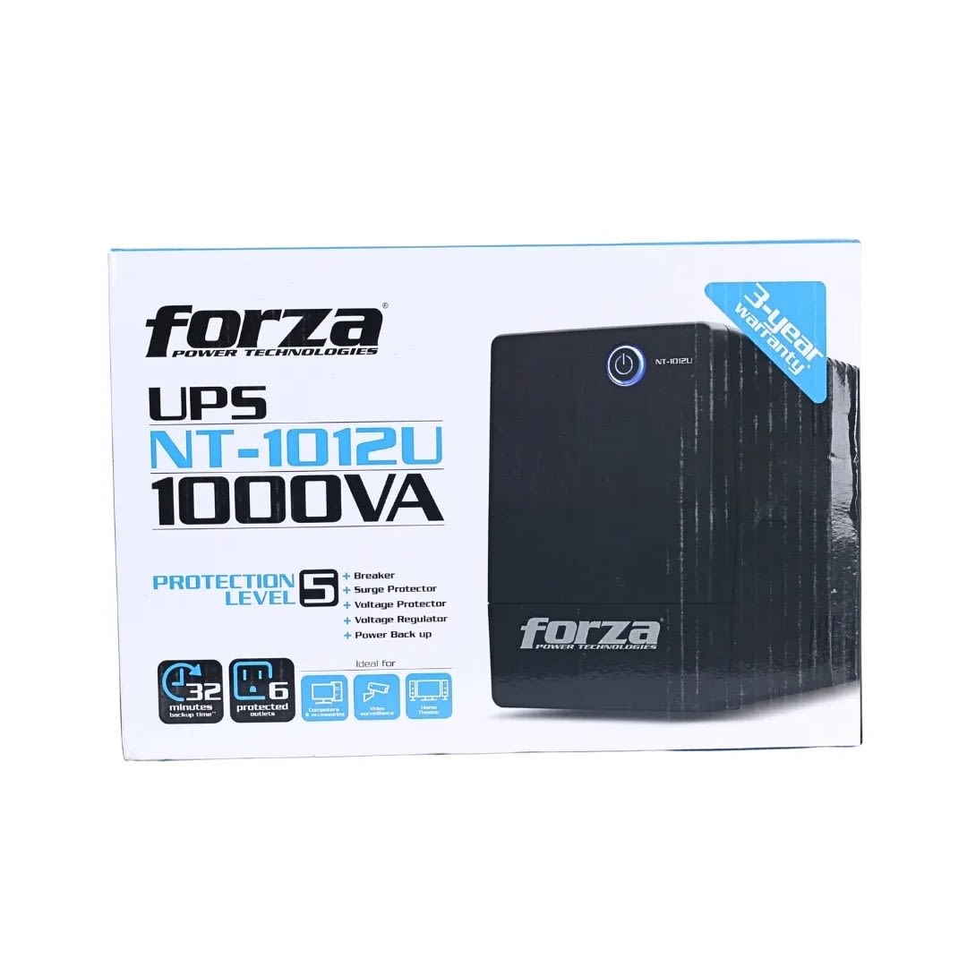 UPS 1000VA/500W NEGRO CON PROTECCION DE SOBRETENSIONES FORZA4