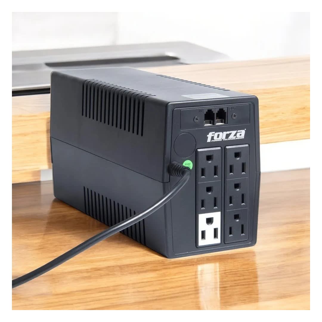 UPS 1000VA/500W NEGRO CON PROTECCION DE SOBRETENSIONES FORZA5