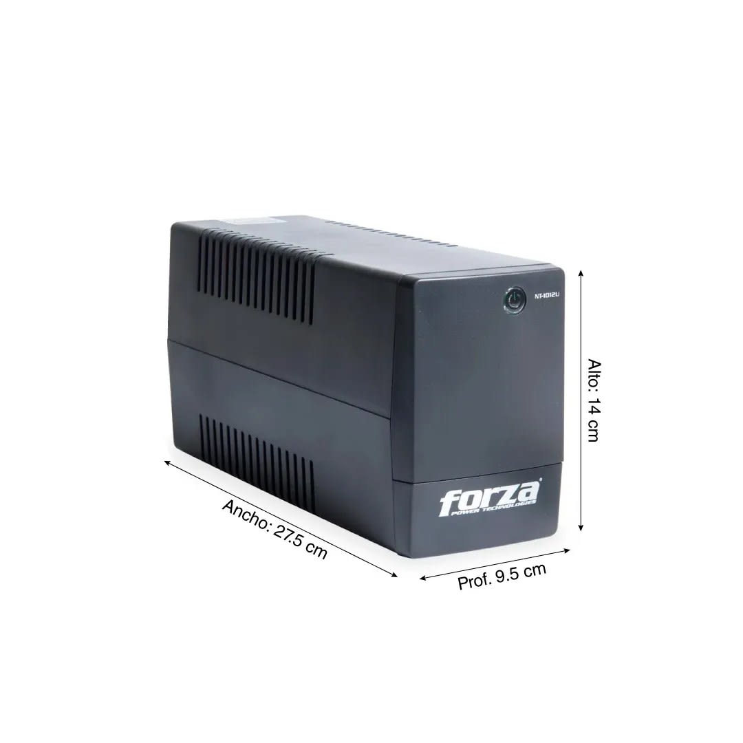 UPS 1000VA/500W NEGRO CON PROTECCION DE SOBRETENSIONES FORZA7