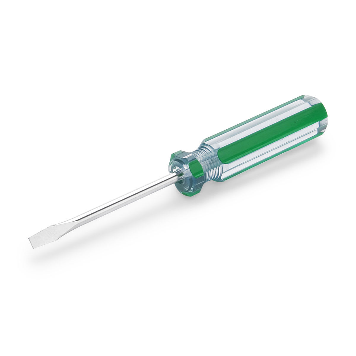 DESARMADOR PLANO MODELO 102 CROMADO DE ACERO 3/16'' IDEAL PARA ATORNILLAR Y DESTORNILLAR RUBICON