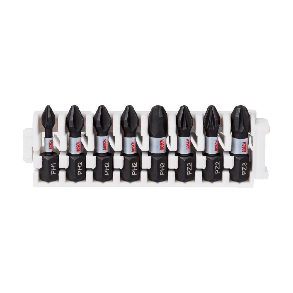 SET PUNTAS PH-PZ X 25MM IMPACT CONTROL 8 PIEZAS BOSCH1