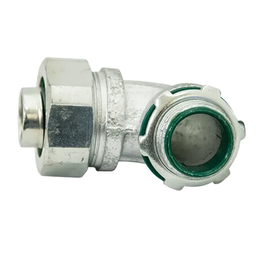 CONECTOR LIQUIDTIGHT CURVO AISL. HIERRO 1/2''X90° UL SCI