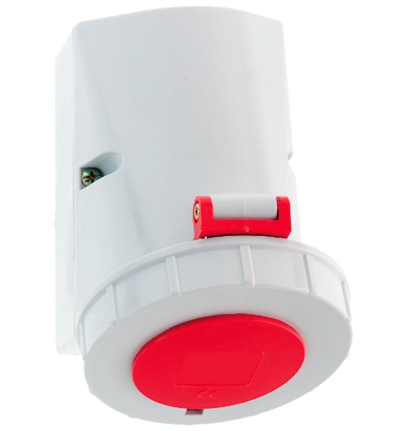TOMA VISIBLE 16A 3P+N+T 415V ROJO 6H IP67 1143 BALS1