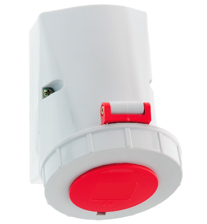 TOMA VISIBLE 32A 2P+T 415V ROJO 9H IP67 1146 BALS