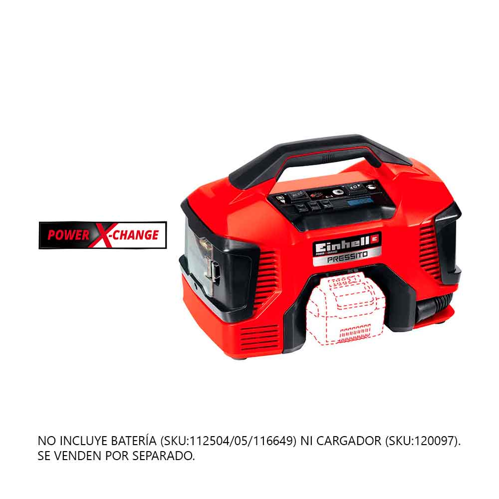 COMPRESOR HIBRIDO PRESSITO 18V EINHELL