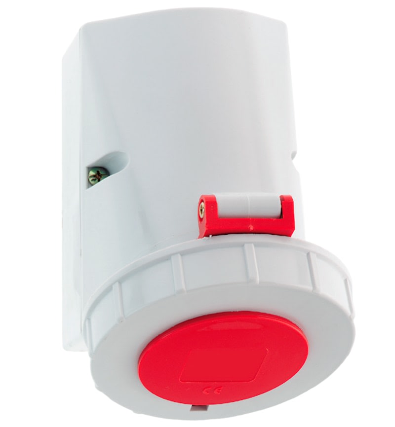 TOMA VISIBLE 32A 3P+T 415V ROJO 6H IP67 1149 BALS1
