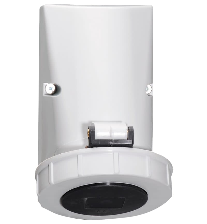 TOMA VISIBLE 32A 3P+T 500V NEGRO 7H IP67 1150 BALS
