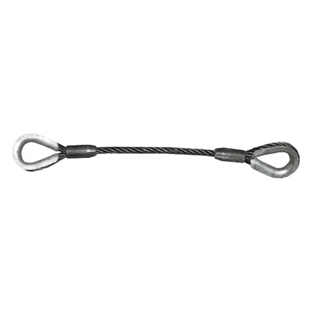ESTROBO DE CABLE DE ACERO OJO GUARDACABLE 5/16''X5MTS AMERICAN BULL