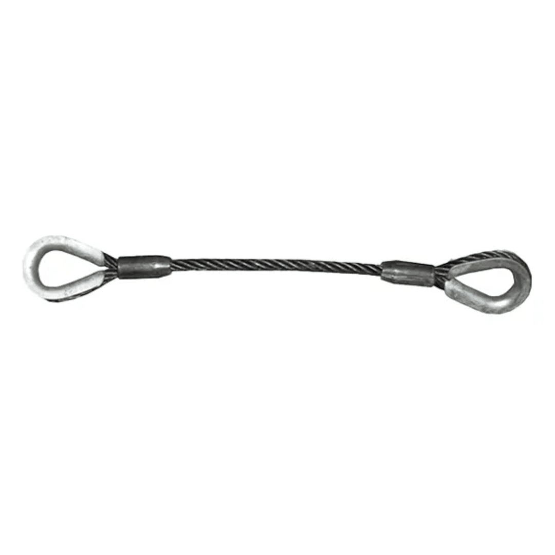ESTROBO DE CABLE DE ACERO OJO GUARDACABLE 1 3/4''X3MTS AMERICAN BULL
