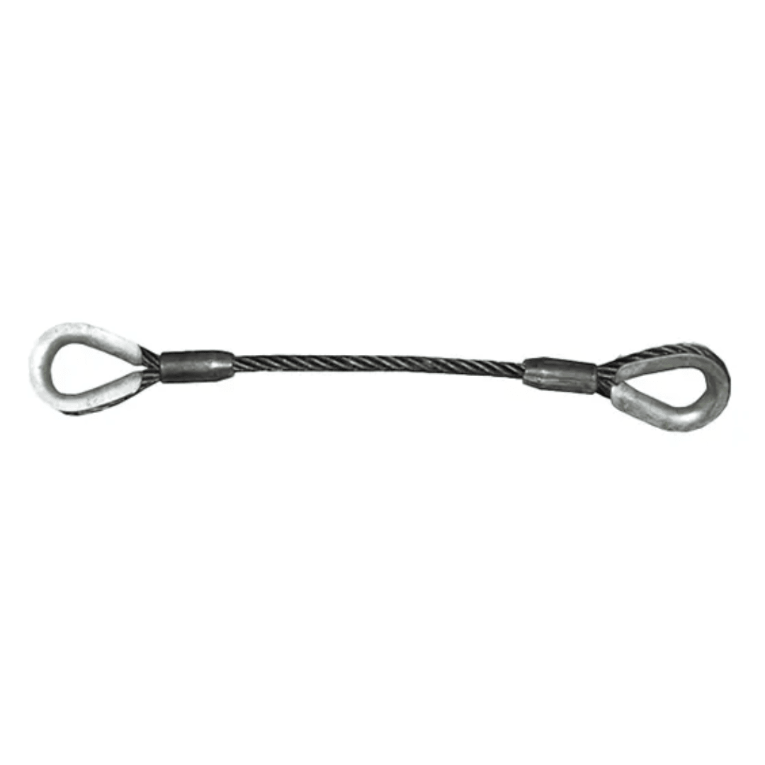 ESTROBO DE CABLE DE ACERO OJO GUARDACABLE 1 3/4''X5MTS AMERICAN BULL