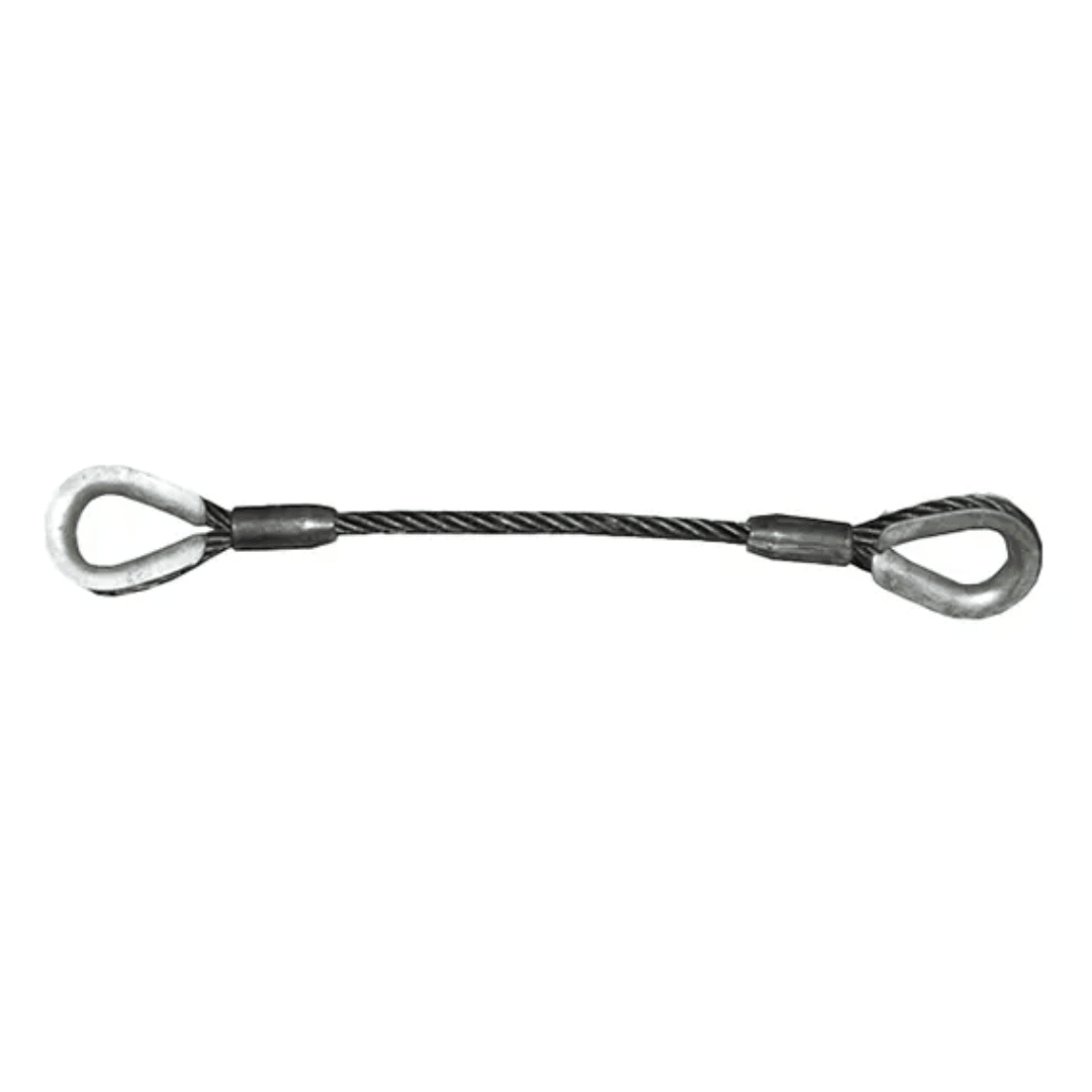 ESTROBO DE CABLE DE ACERO OJO GUARDACABLE 1 3/4''X6MTS AMERICAN BULL