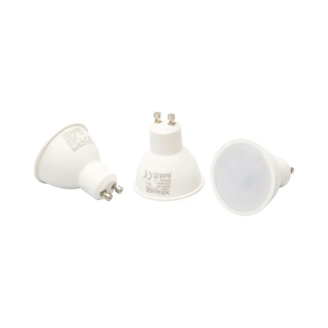 DICROICO LED GU10 4W LUZ FRIA X 3 UNIDADES ORANGE3