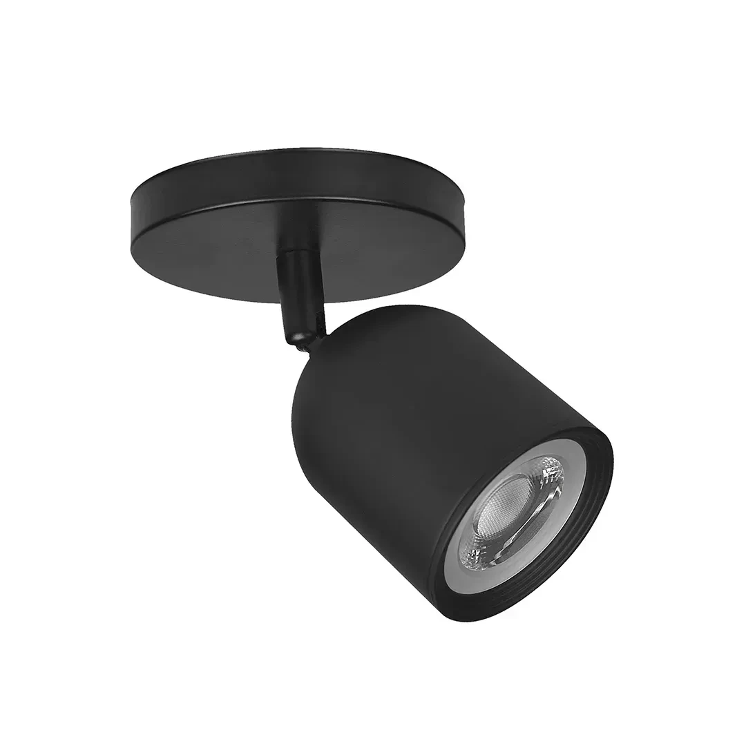 SPOT LED PARA ADOSAR 7W NEGRO LUZ CALIDA LIGHTECH