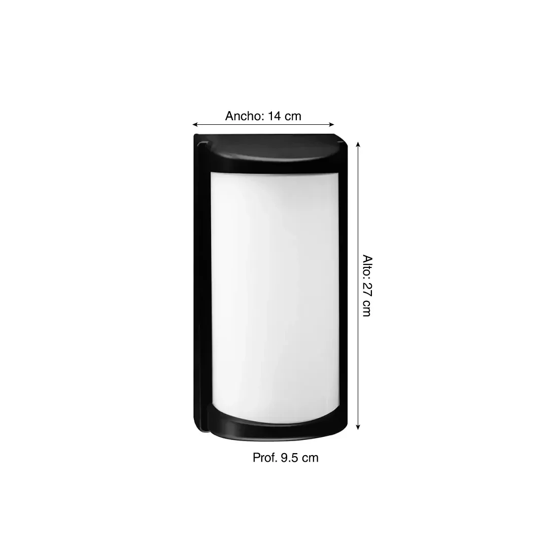 APLIQUE RECTANGULAR LED 30W NEGRO IP65 3CCT LIGHTECH2