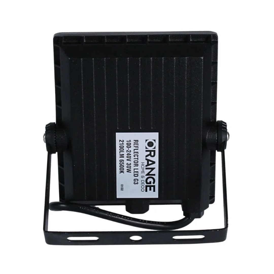 REFLECTOR LED 30W LUZ FRIA G3 ALUMINIO IP65 NEGRO ORANGE2