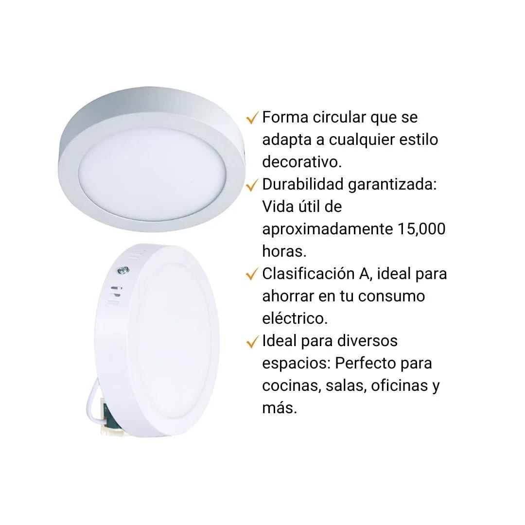 DOWNLIGHT ADOSABLE REDONDO 12W LUZ FRIA ORANGE6