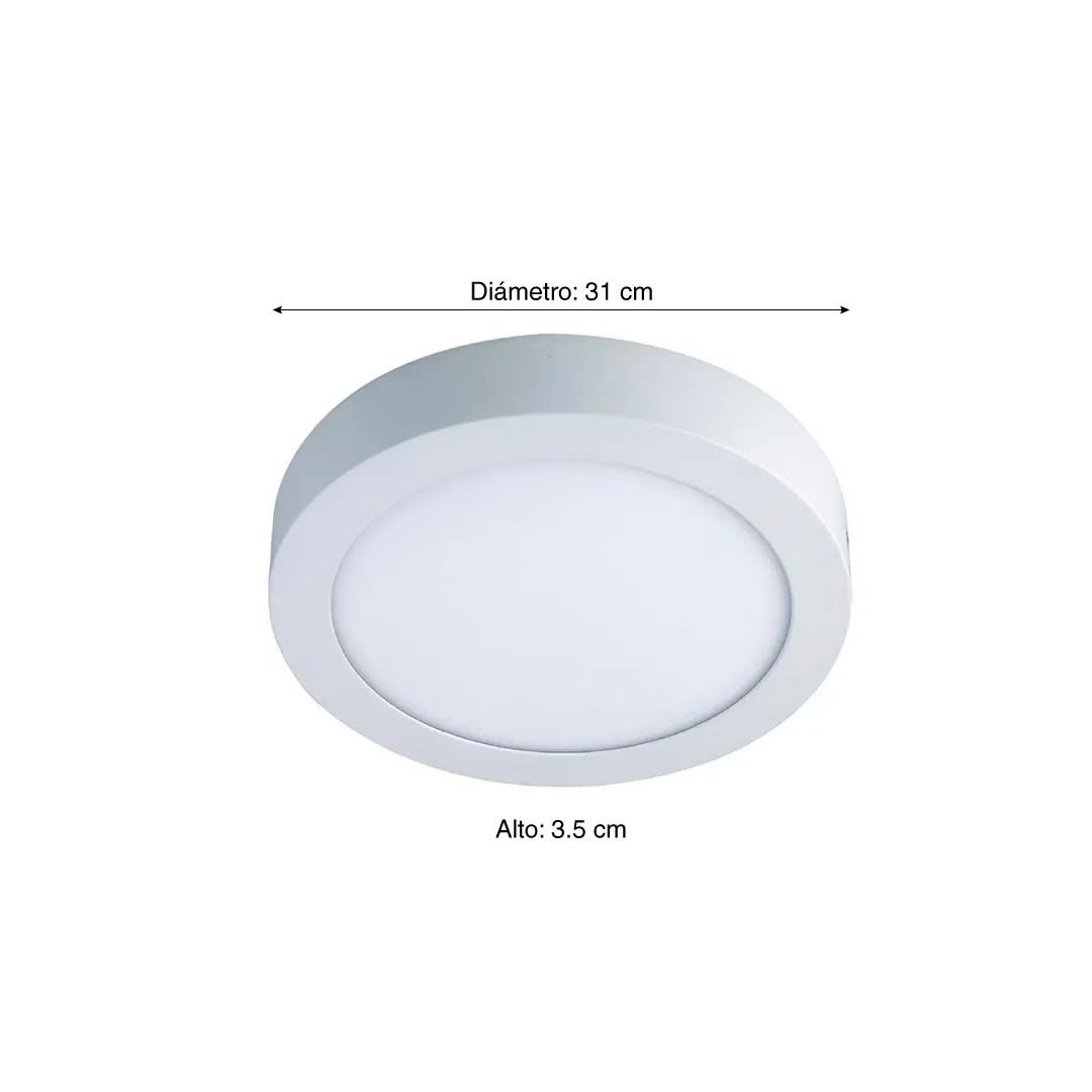 DOWNLIGHT REDONDO 24W LUZ CALIDA DE ALUMINIO ORANGE5
