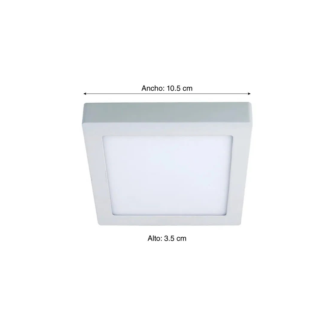 DOWNLIGHT CUADRADO DE ALUMINIO 6W LUZ FRIA ORANGE3