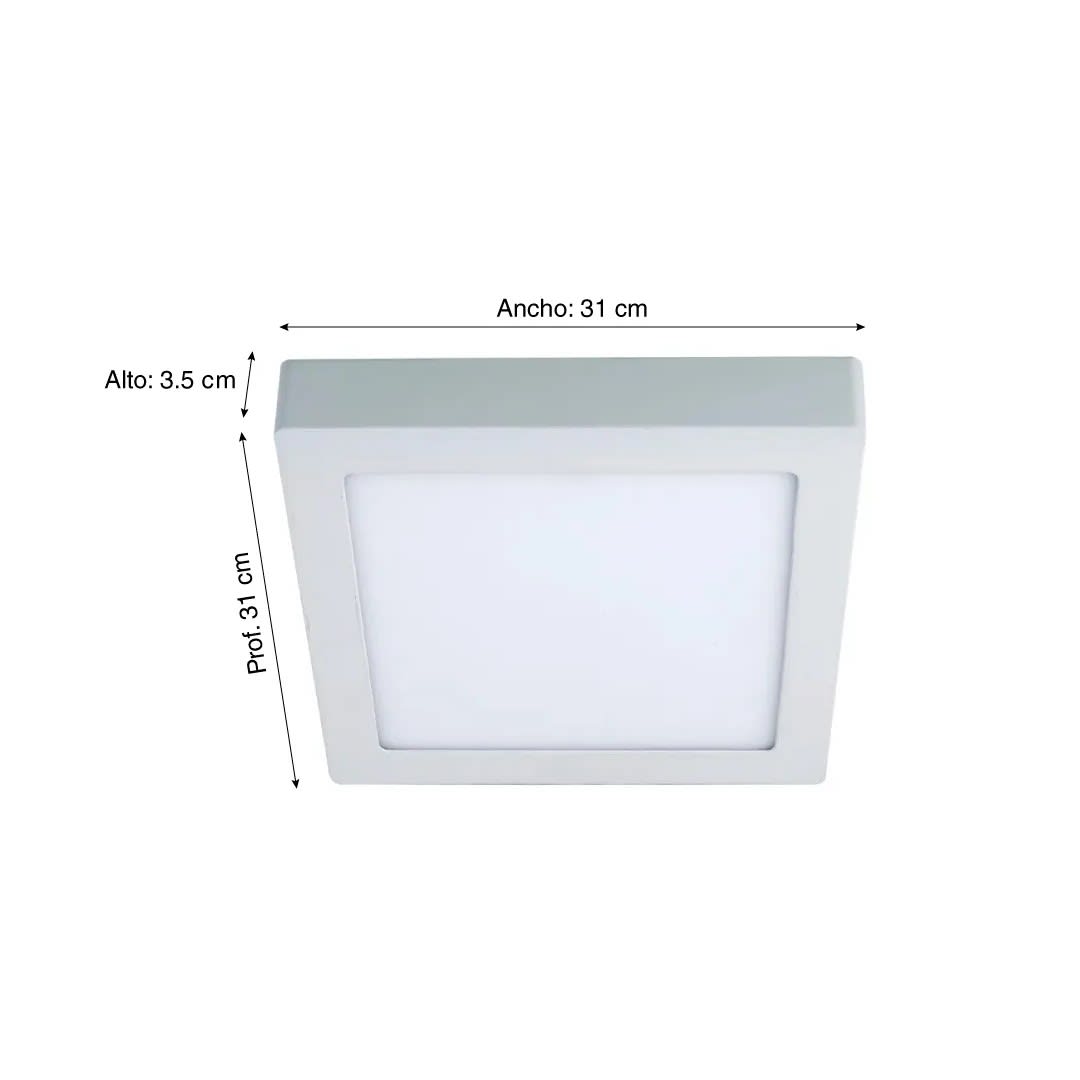 DOWNLIGHT ADOSABLE CUADRADO 24W LUZ FRIA ORANGE5