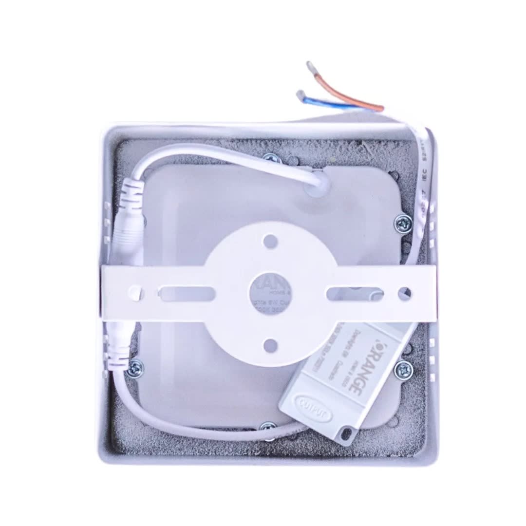 DOWNLIGHT CUADRADO 18W LUZ CALIDA ALUMINIO BLANCO ORANGE3