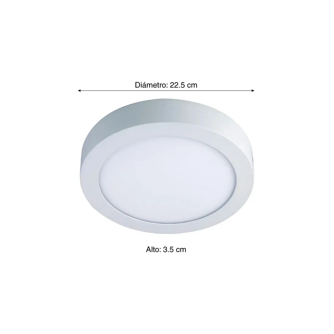 DOWNLIGHT LED REDONDO 18W LUZ CALIDA ORANGE4