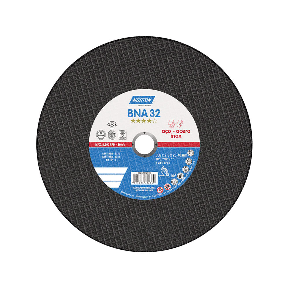 DISCO DE CORTE DE ACERO BNA32 14