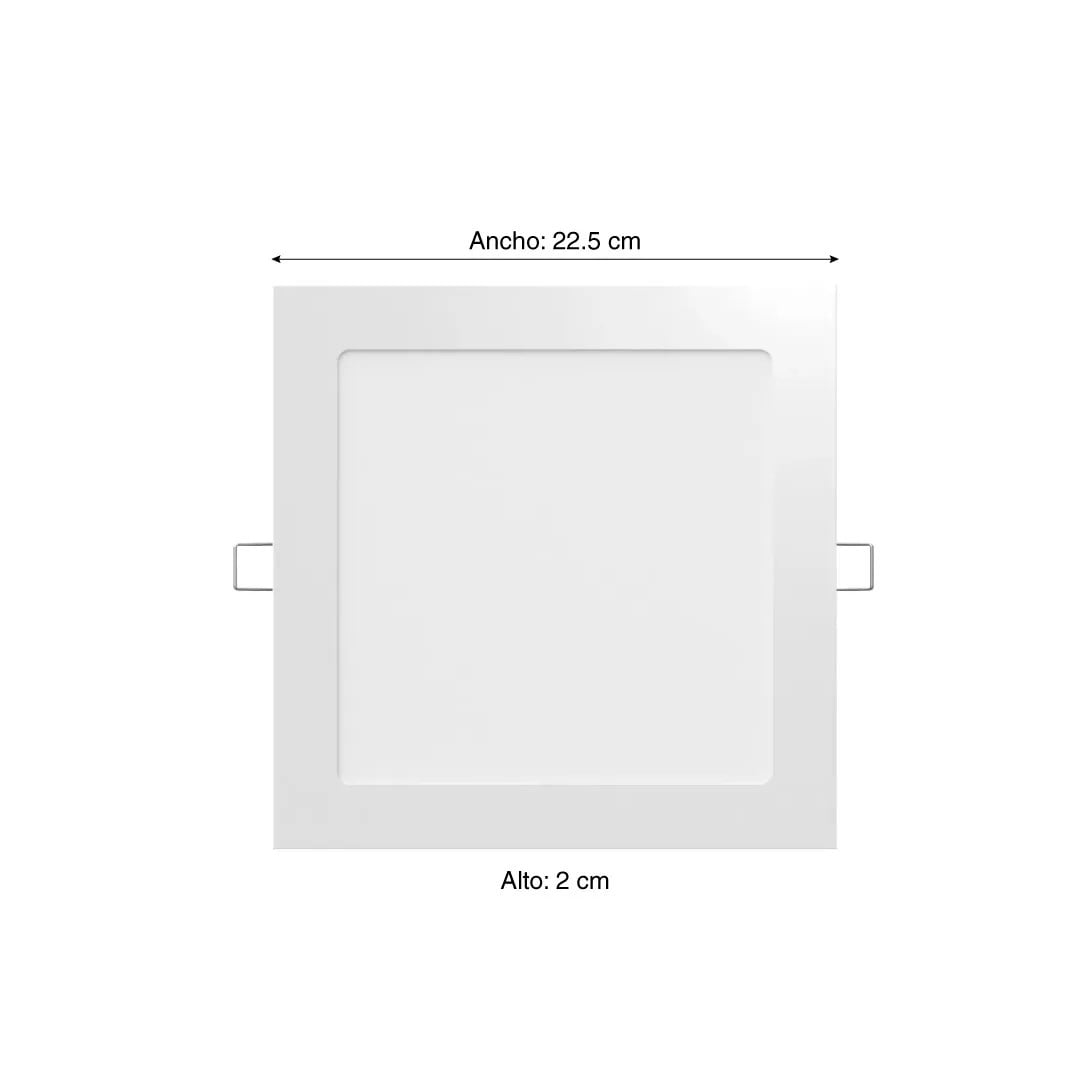 DOWNLIGHT EMPOTRABLE CUADRADO 18W LUZ CALIDA LEDVANCE2