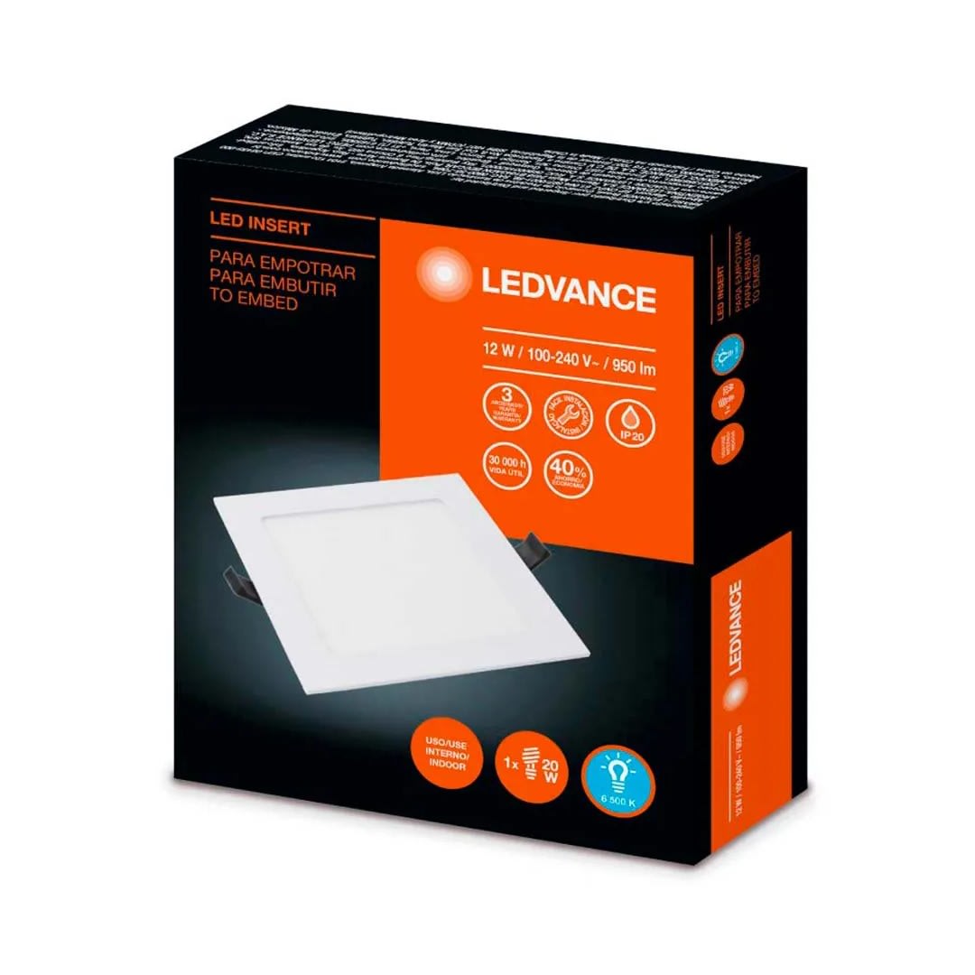 DOWNLIGHT EMPOTRABLE CUADRADO 12W LUZ FRIA LEDVANCE2