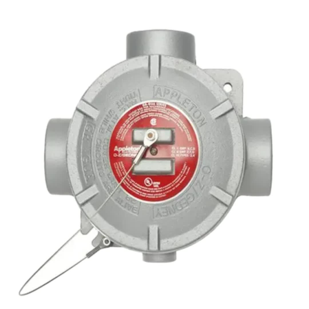 CAJA REDONDA TIPO GUAT AL. 2'' COVER Ø5'' NEMA 4X CL1 DIV1&2 CSA/UL APPLETON