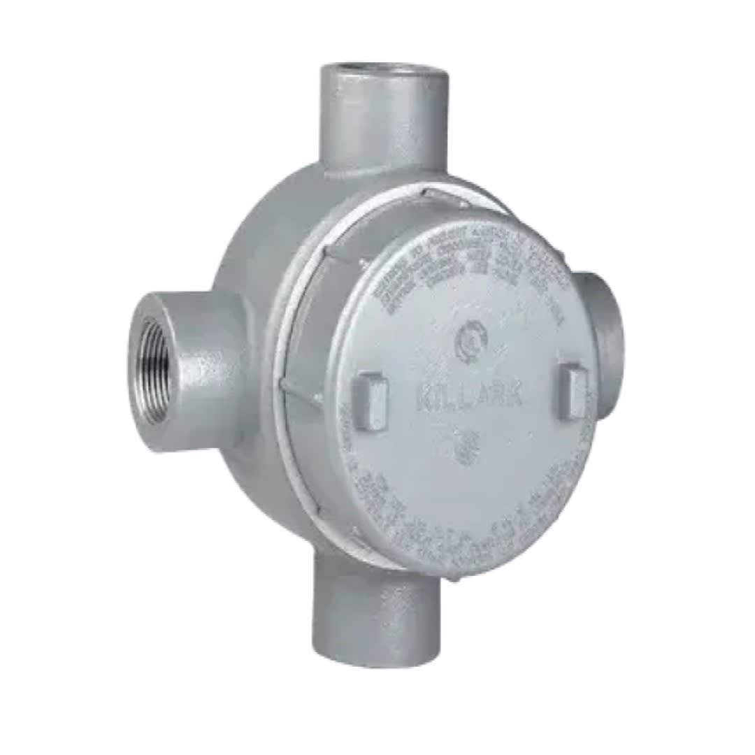 CAJA REDONDA TIPO GUAX HIERRO 3/4'' COVER Ø3'' NEMA 4X CL1 DIV1&2 CSA/UL KILLARK1