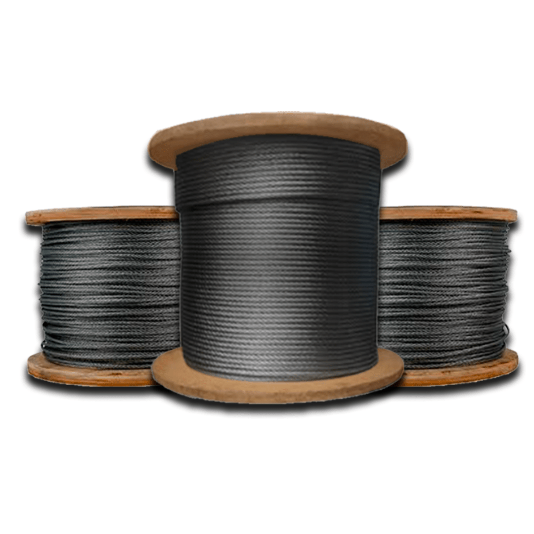 CABLE DE ACERO NEGRO TIPO BOA A/A DE 2'' 6X19 PROCEDENCIA CHINA