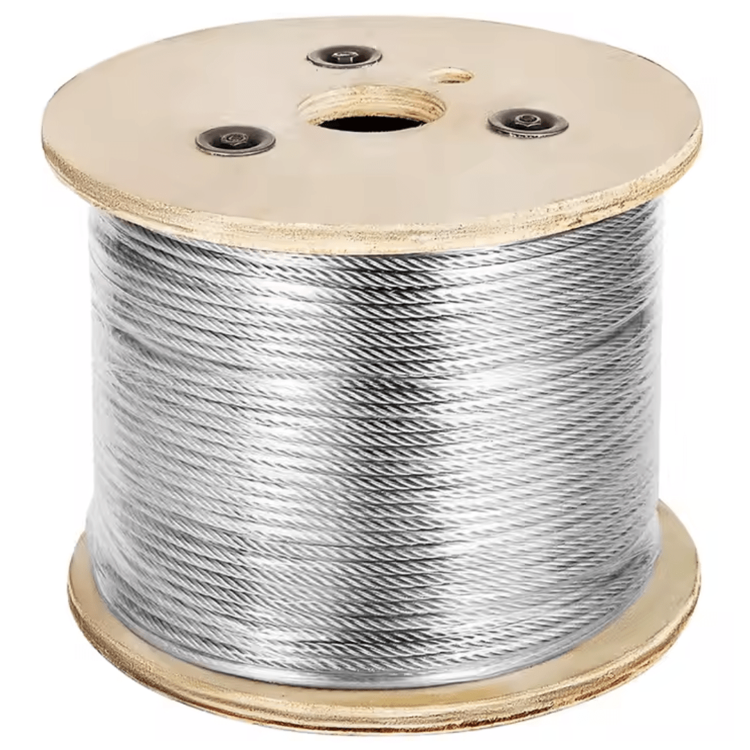 CABLE DE ACERO GALVANIZADO TIPO BOA A/A DE 3MM 1/8'' 7X7 PROCEDENCIA CHINA