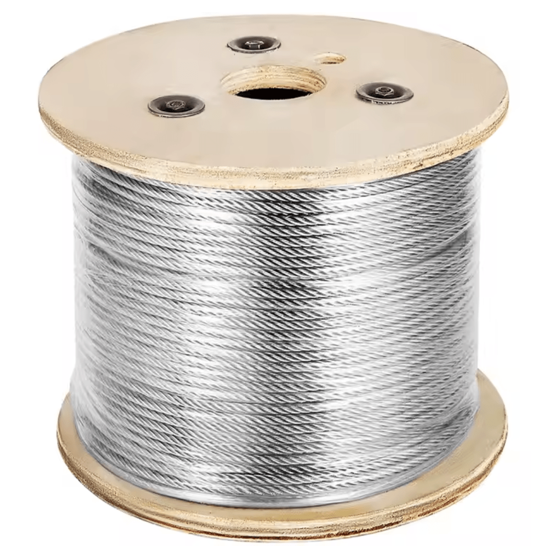 CABLE DE ACERO GALVANIZADO TIPO BOA A/A DE 4MM 5/32 7X7 PROCEDENCIA CHINA