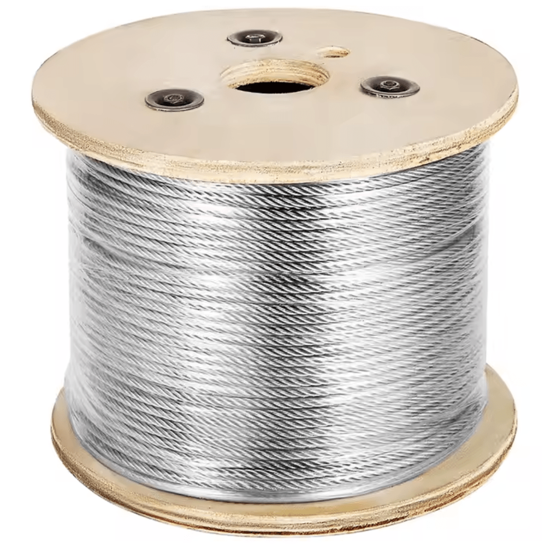 CABLE DE ACERO GALVANIZADO TIPO BOA A/A DE 3/16'' 6X19 PROCEDENCIA CHINA