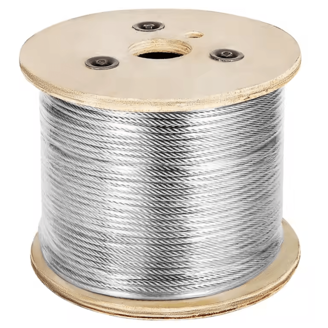 CABLE DE ACERO GALVANIZADO TIPO BOA A/A DE 3/8'' 6X19 PROCEDENCIA CHINA